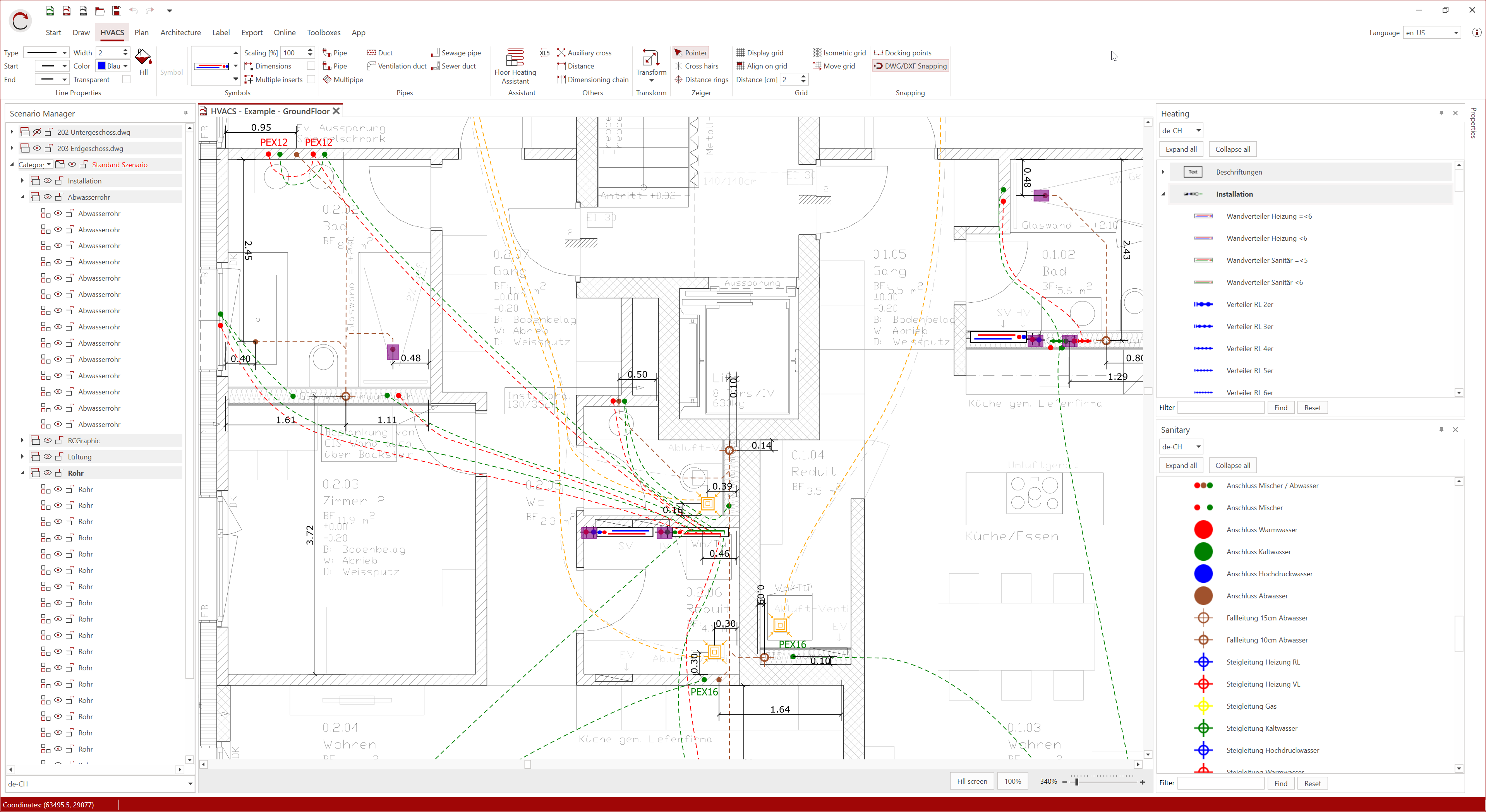 RED CAD CAD for the trade. Professional tool for creating installation ...